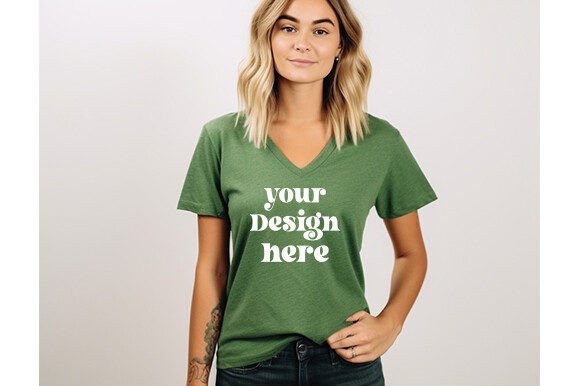 Bella Canvas 3005 Mockup for T-Shirts & Graphics