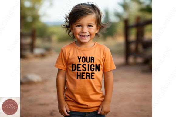 Bella Canvas Fall Mockup: Graphics & Baby Kids Clothing