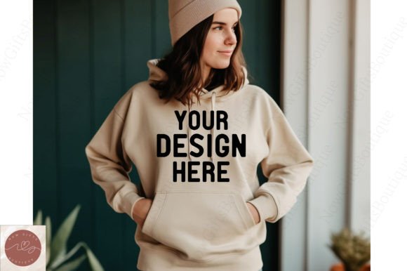 Christmas Gildan 1800 Hoodie Mockup 2: Graphics for Hoodies Sweatshirts