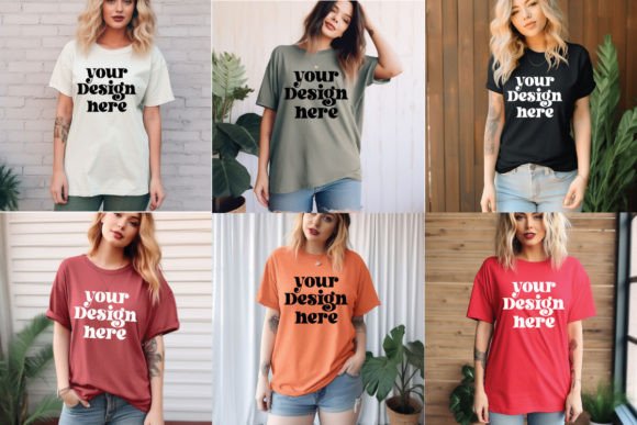 Comfort Colors C1717 Shirt Mockup Bundle: Graphics for T-Shirts