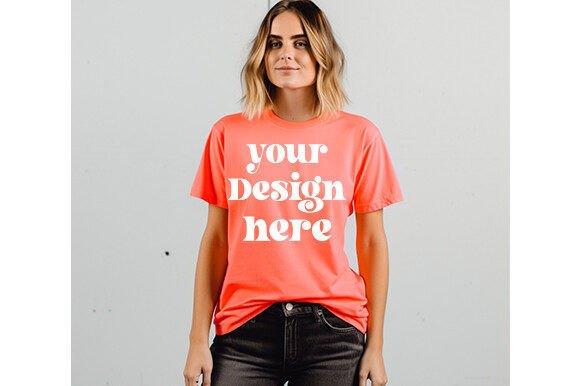 Comfort Colors C1717 Shirt Mockup for T-Shirts Graphics