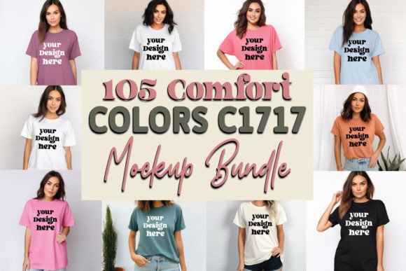 Comfort Colors Mockup Bundle: Graphics for T-Shirts