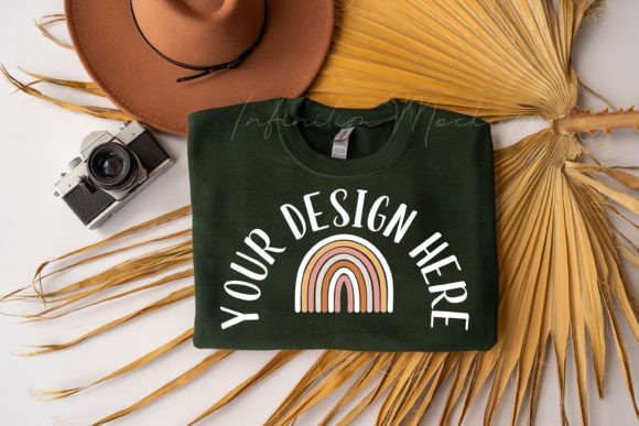 Gildan 18000 Forest Mockup: Hoodies Sweatshirts Graphics