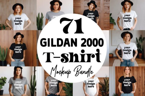 Gildan 2000 Mockup: Graphics for T-Shirts