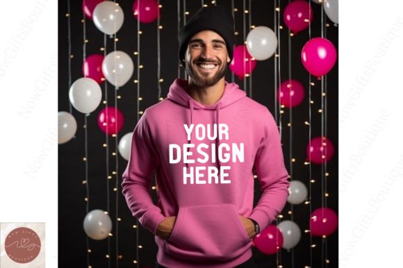 Happy New Year Hoodie Mockup 38 Graphics