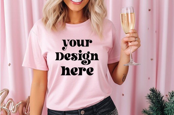 Reviewing the Bella Canvas 3001 Mockup Soft Pink