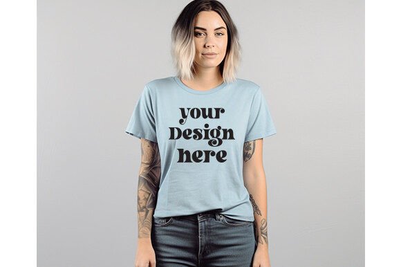 Reviewing the Comfort Colors C1717 Iceblue Mockup