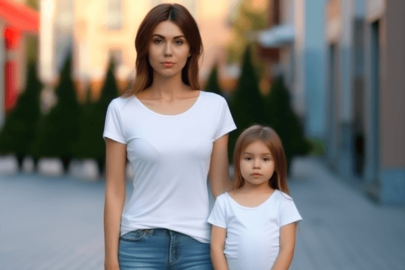 Reviewing the Mother and Daughter Mockup for Real Embroidery Projects